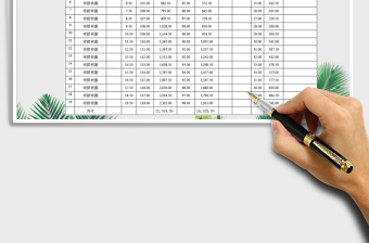 2021年自动计算库存商品盘点表免费下载