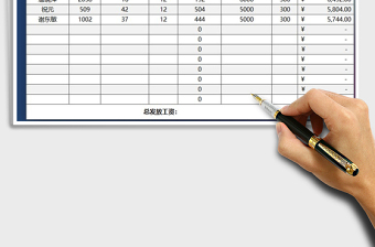 2021年财务会计工资结算统计表