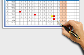 2022年考勤表-公式计算