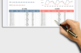 2021记账收支明细表免费下载