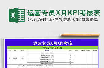 售前客服X月KPI考核表