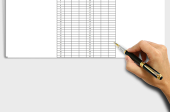 2022公司年会签到表Excel模板免费下载