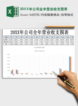 202220XX年公司全年营业收支图表免费下载