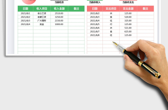 2021家庭理财记账表免费下载