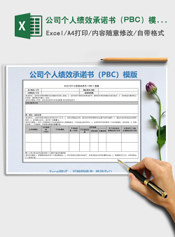 2021公司个人绩效承诺书（PBC）模版免费下载