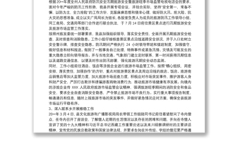 县文广旅局20xx年安全生产工作总结