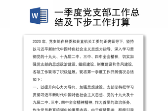 2021党支部工作总结建党百年