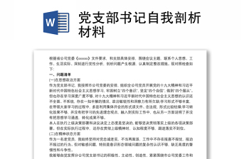 2022年度泰顺县审计局机关党支部支委检视剖析材料