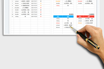 2021学习计划表-艾宾浩斯记忆法免费下载