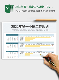 2022年第一季度工作规划-日期可更新