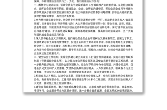 新联会会长表态发言