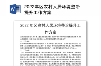 2022社区环境整治提升工作汇报发言稿