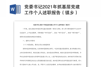 2023党建专员个人述职报告范例