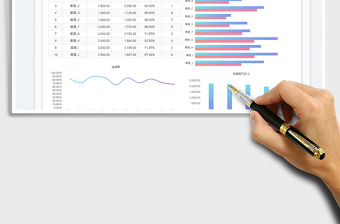 2023简约销售报表免费下载