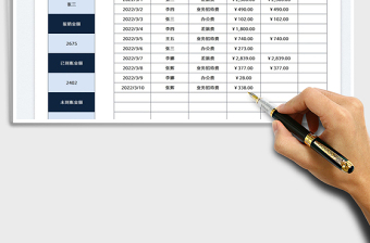 2023财务费用报销统计表免费下载