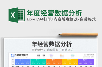 2022年度经营数据分析免费下载