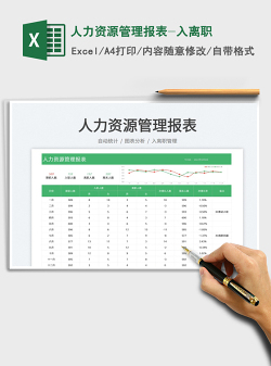 2023人力资源管理报表-入离职免费下载