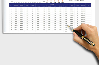 2023项目工程成本计算表免费下载