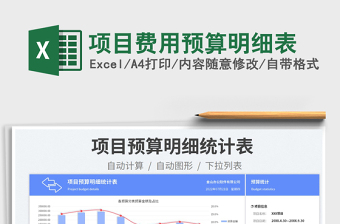 2023项目费用预算明细表免费下载