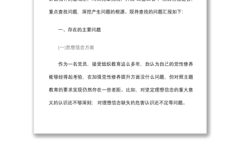 3篇强使命找差距明举措勇担当专题民主生活会发言材料