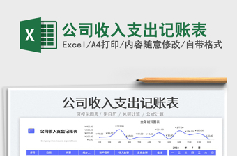 2023公司收入支出记账表免费下载