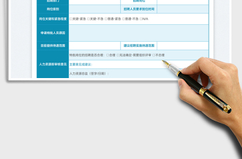 人才招聘特批表