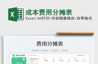 成本费用分摊表