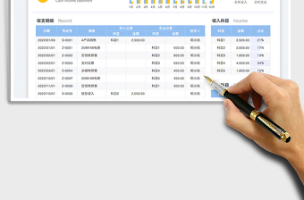 财务现金收支表