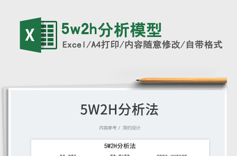 5w2h分析模型