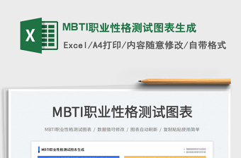 MBTI职业性格测试图表生成