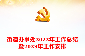 街道办事处2022年工作总结暨2023年工作安排