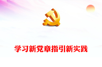 学习新党章指引新实践