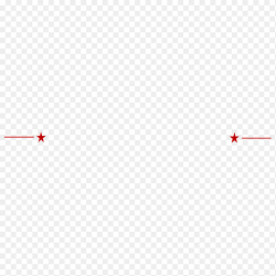 红色五角星装饰简约线条文本框标题框免抠元素素材