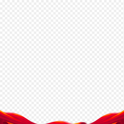底部边框红色简约飘带装饰免抠党政元素素材
