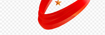 红色飞扬的飘带五角星星星装饰元素素材