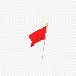 简约红色旗帜免抠元素素材