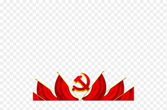 2023红色背景建党标志图片素材