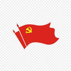 红色党旗免抠元素素材