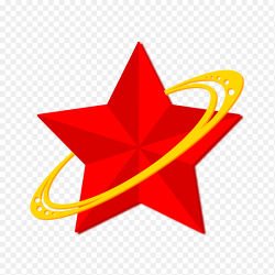 红色单个星星五角星装饰免抠元素素材