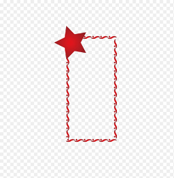 红色高级文本框标题框五角星装饰免抠元素素材