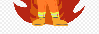 手绘插画风消防员消防官兵消防安全消防安全职业人物免抠元素素材