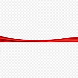 红色丝带飘带极简党建边框装饰素材