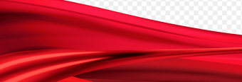 红绸飘带党建边框素材
