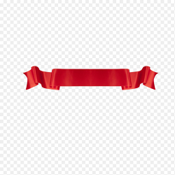 绸缎质感党政红丝带标签标题框素材