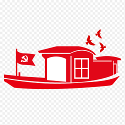 南湖红船党旗和平鸽建党节免抠素材
