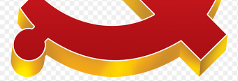 党徽创意立体红色金黄色描边党政免抠元素素材