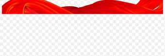 红绸带红飘带七一建党节党政底部边框png素材