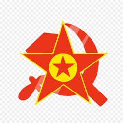 五角星党徽红色简约创意党政免抠元素素材