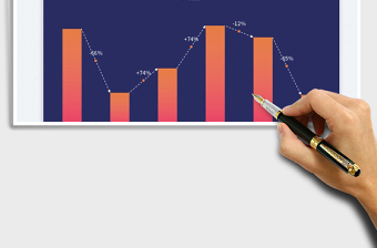 2023各年度销售环比增减图免费下载