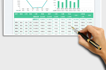 社保公积金缴费统计免费下载